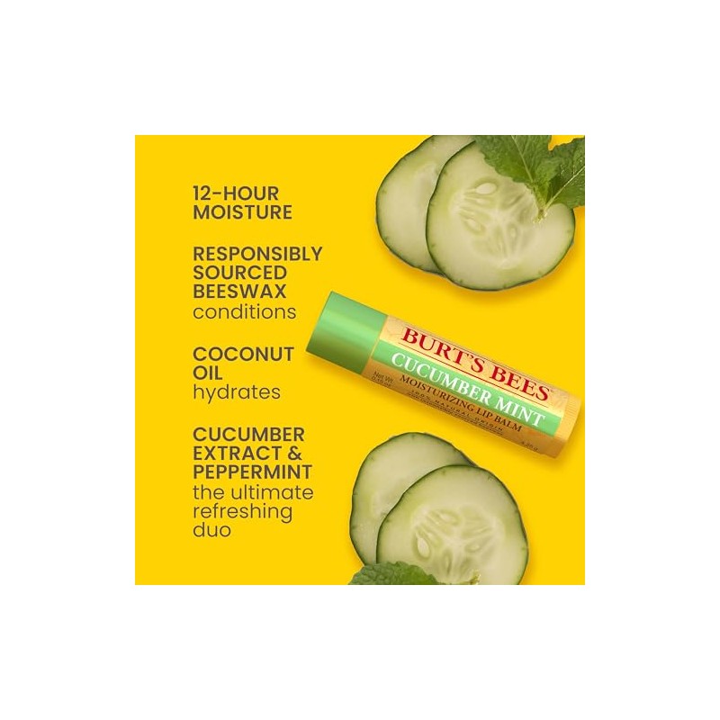 Burt's Bees Kit Freshly Picked Lip Balm 4 unidades