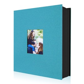 Ywlake Photo Album 4x6 400 Pockets, Linen Photo Albums Holds 400 Vertical Pictures Only Teal