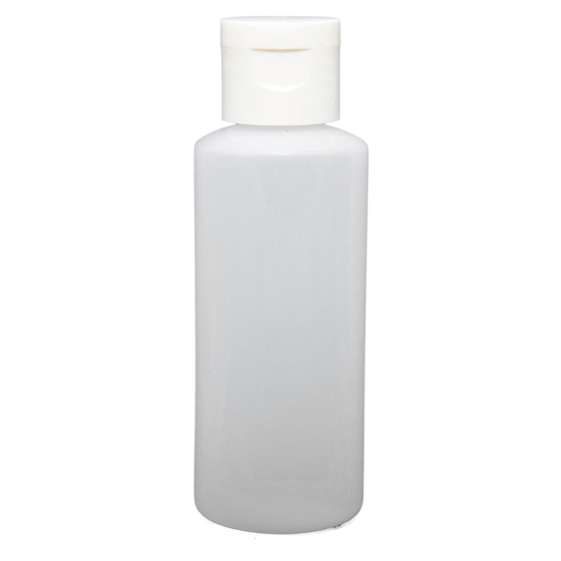 12-2-ounce Travel Bottles with Flip Caps (White Cap)