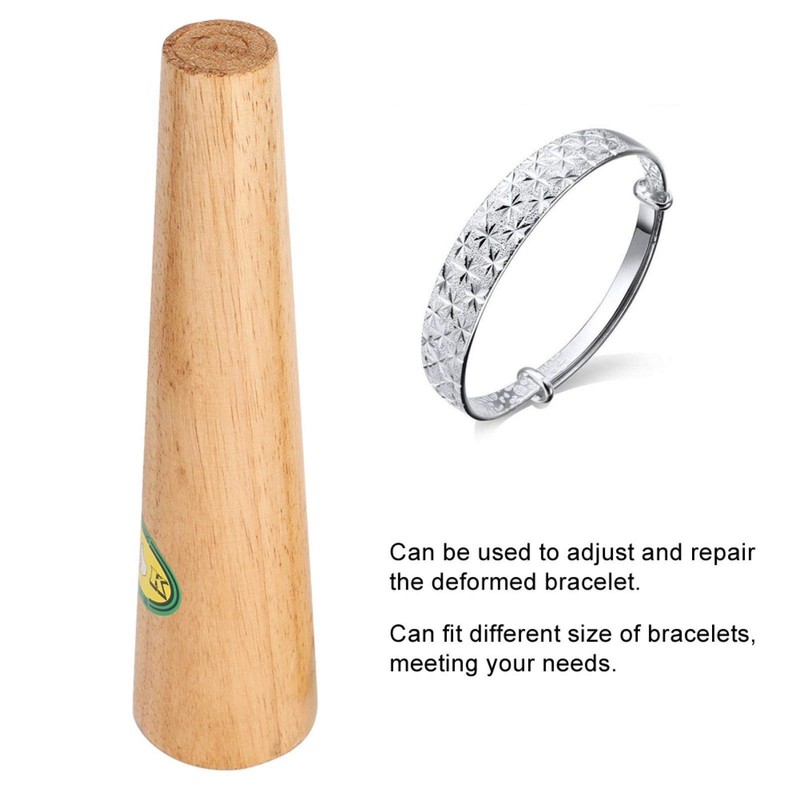 Ring Mandrel, Wooden Bangle Mandrel Ring Sizer Adjuster Jewelry Making