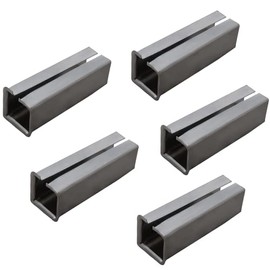 JUVA Balancing sleeve iron reducing sleeve for insertion - H5041 | blank steel | length 15 mm | adapter sleeve for retrofitting from 7 to 8 mm | pack of 5 - metal sleeve for mortice locks and door