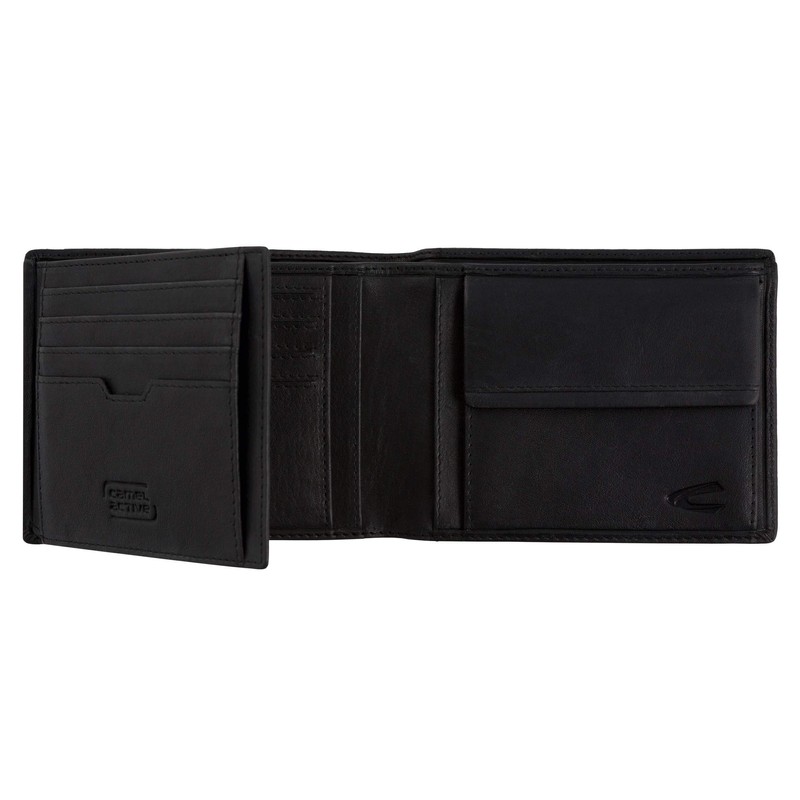 camel active Osaka Coin Pouch, 12 cm, Black (Schwarz)