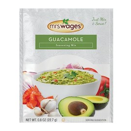 Mrs. Wages Guacamole Seasoning Mix, Quick and Easy, No Hassle Homemade Guacamole Dip, Customizable, Flavorful Spice| Perfect Snack, 0.8 oz packet (Value Pack of 12)