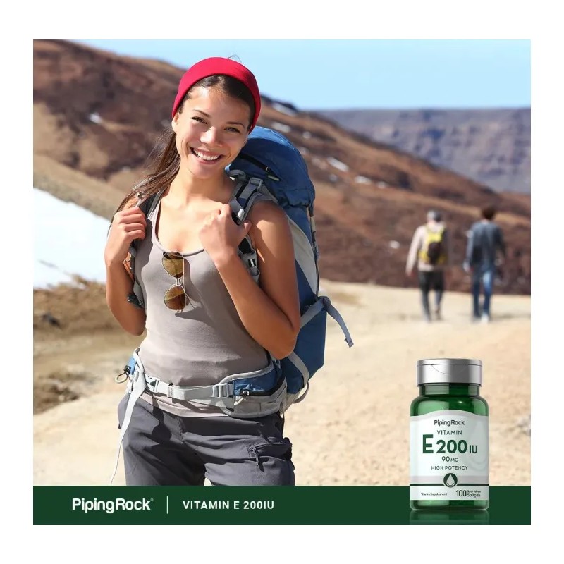 Vitamina E 200ui Piel Sistema Inmune Bienestar 100 Americano Sin