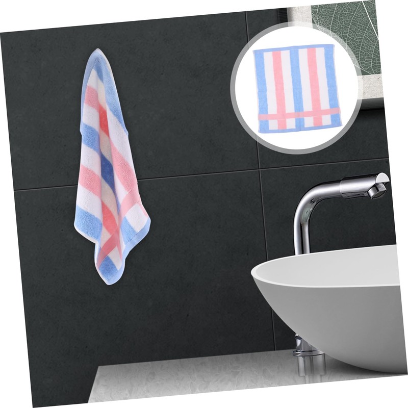SUPVOX 3Pcs Cotton Face Towels for Soft and Absorbent Bath