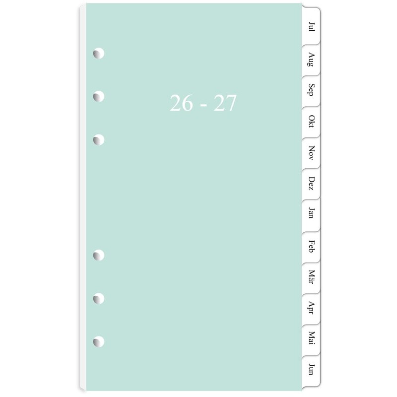newestor 2026 Weekly Planner Insert Personal A6, 1 Week on