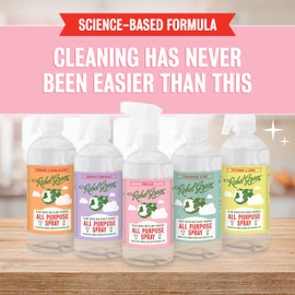 Rebel Green Natural All-Purpose Cleaning Spray - Plant-Derived Multi-Surface Cleaner with Essential Oils for Kitchen, Bath, Countertops and More - Pink Lilac Scent - 16 oz - 1 Pack