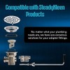 Sink Drain O Ring (4), Plunger Rubber Gasket for 3