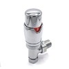 Greened House Krackow Angled Designer TRV Thermostatic Radiator & Towel