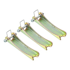 PATIKIL 3.7 Inch Hook Safety Latch Kit, 3 Pack Metal Towing Hitch Replacement for Clevis Hook Trailer, Golden Tone