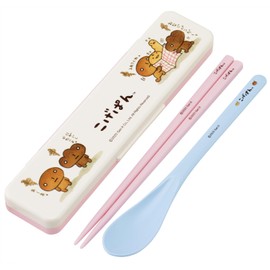 Skater CCS3SA-A Chopsticks & Spoon Set, 7.1 inches (18 cm), Made in Japan