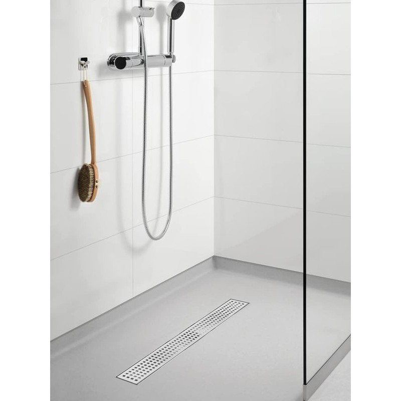Elefloom Linear Shower Drain, Shower Drain 36 inch with Removable