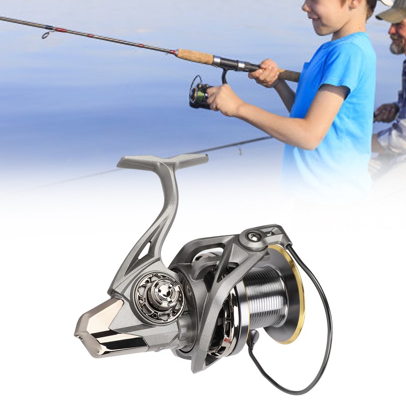 4.8:1 Spinning Fishing Reels Strong Braking Force All Metal Long