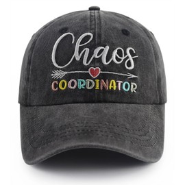 Chaos Coordinator Gifts for Women, Thank You Gifts Hat, Adjustable Embroidered Washed Cotton Boss Lady Baseball Cap, Birthday Christmas Appreciation Gift for Coworkers Office Manager Teachers Nurse