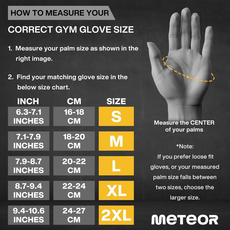 Meteor Advanced Exercise Gloves for Men & Women: Ventilated, Full