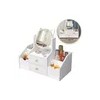 Caja De Almacenamiento De Cosméticos Multifuncional + Espejo
