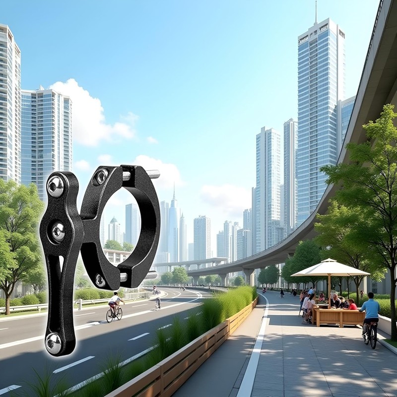 Universal Bike Cup Holder - Adjustable Metal Mount, Non-Slip Design