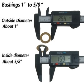 10PCS Saw Blade Bushings - 1" to 5/8" Brass Ring Adapter Thickness of 1.0mm by ANTENGDATOOL