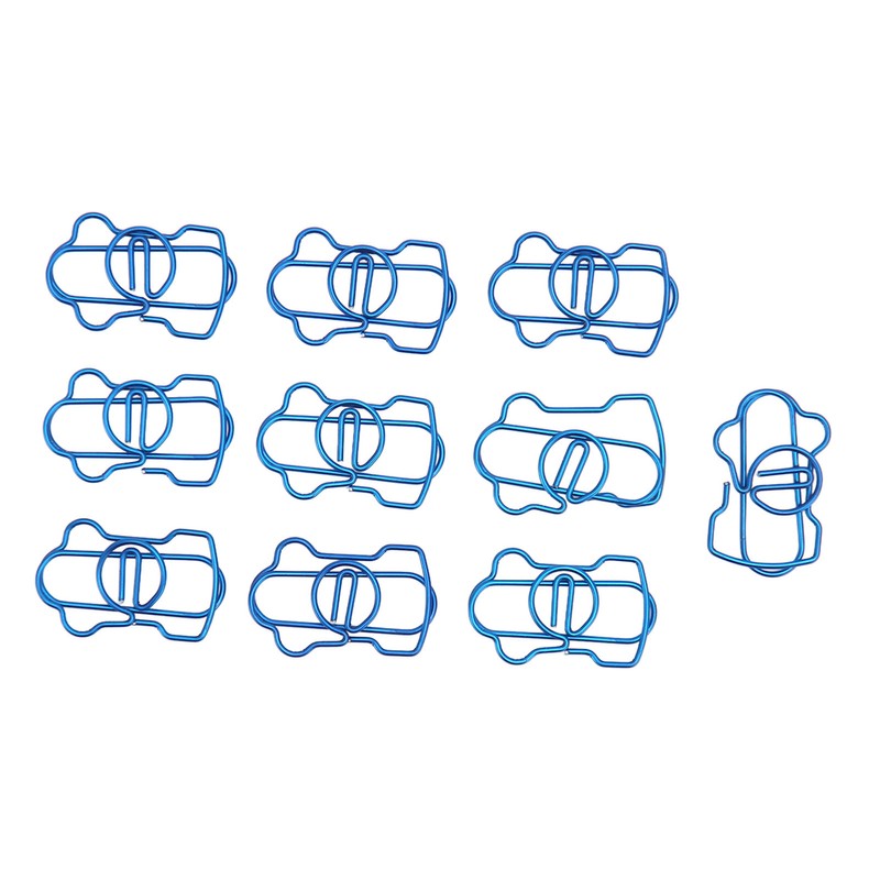 100PCS Metal Paper Clip Multifunctional Electroplating Process Prevent Slip Exquisite
