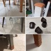 FLOOR GUARD 16PCS Clear Silicone Chair Leg Protectors with Felt