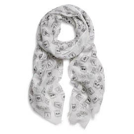 Karl Lagerfeld Paris Women's Accessories Scarf,Black,0S