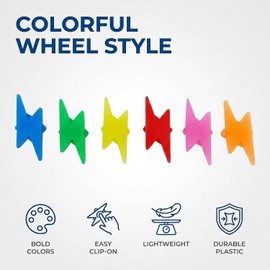 DreamyRetreat 72Pcs Colorful Bike Spoke Beads Mixed Color Small Bike Wheel Spoke Decorations?Bike Components and Parts