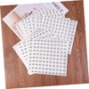 Operitacx Pack of 1000 Round Stickers in White Size for