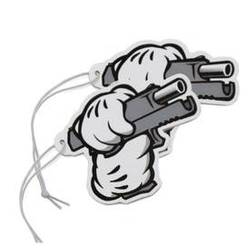 VmG-Store Set of 2 Air Freshener Air Freshener Tuning for Car Fragrance Dispenser Air Freshener Fragrance Funny Pendant Design (142 Mickey Gun)