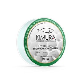 KIMURA Hybrid Line FLUOROCARBON Coated, Unisex Adult Fishing Single Strand, Cristal, 0.265