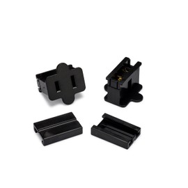 Holiday Lighting Outlet Female Black Slip Plug, Zip Plug, Vampire Plug, Gilbert Plug, Slide Plug (5, SPT-1)