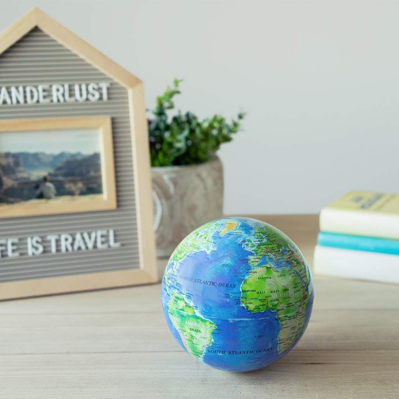 balvi Globe Magic Blue 360º Rotatable PS Plastic 14 cm