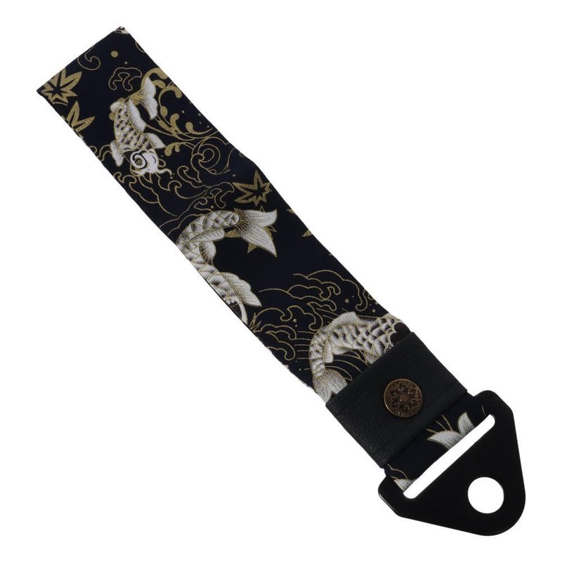 Qicarkey Black Ancient Japan Ancient Elements Tow Strap Carp Tow