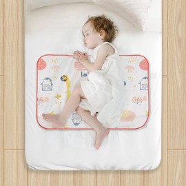 FloraVigo Potty Training Bed Pads, Bed Protector for Kids, 70 * 90cm Bed Wetting Mattress Protector Bed Wetting Sheets Mats (Animal Balloons)