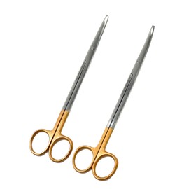 2 O.R GRADE METZENBAUM SCISSORS 7 inches STR and CVD Veterinary Disecting Instrument CYNAMED