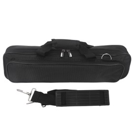 Flute Bag Handheld Portable Carry Storage Case Oxford Cloth with Thickened Sponge for 16 Hole 17 Hole Flute Black