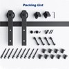 EaseLife 12 FT Heavy Duty Sliding Barn Door Hardware Track