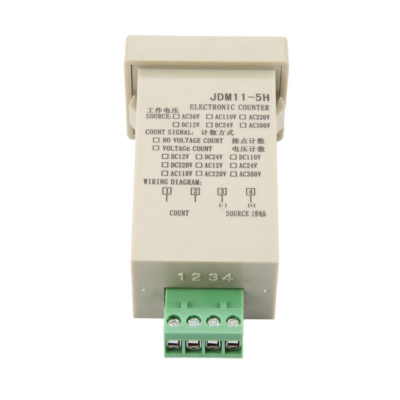 JDM11-5H 5 Digit Display Electronic Accumulating Counter DC 12V