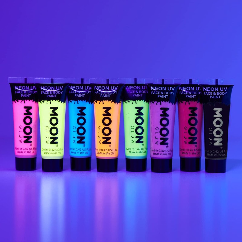 Moon Glow – Neon UV Körperfarben Bodypaint - 12ml Weiß
