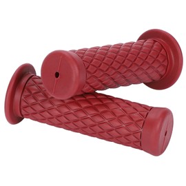 nakira Motorcycle Grips for Scooter Handlebar, 22.2mm Non-Penetrating Rubber C-Type, (Bordeaux)