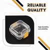 Aswalling 10Pcs Plastic Denture Tooth Box with Film Denture Storage