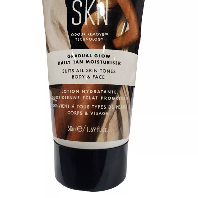 NKD SKN Gradual Glow Daily Tan Moisturizer Self Tanner Travel