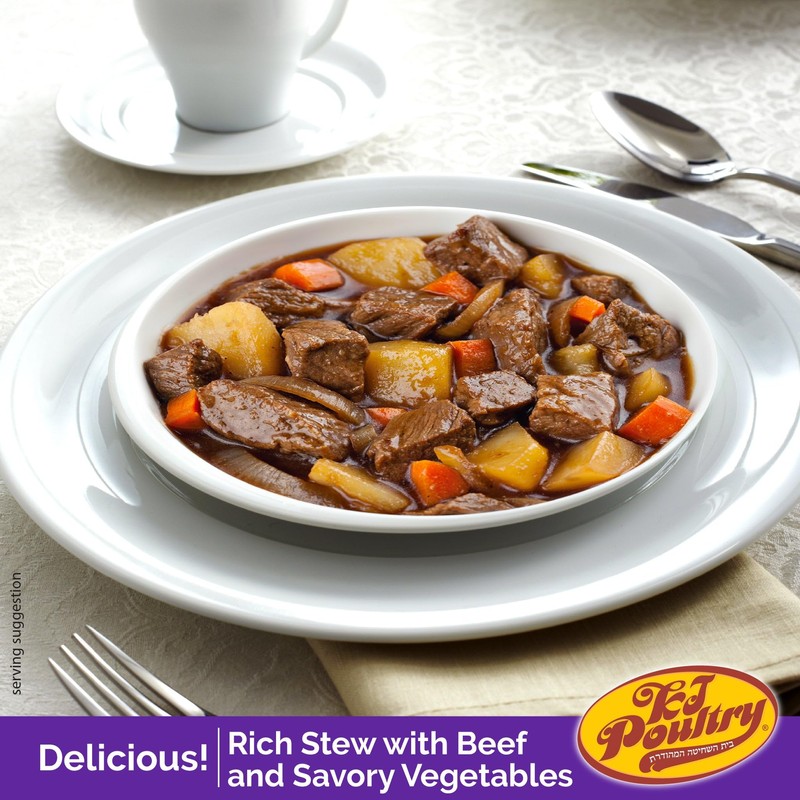 KJ Poultry Kosher for Passover Gluten Free Meals, Beef Goulash