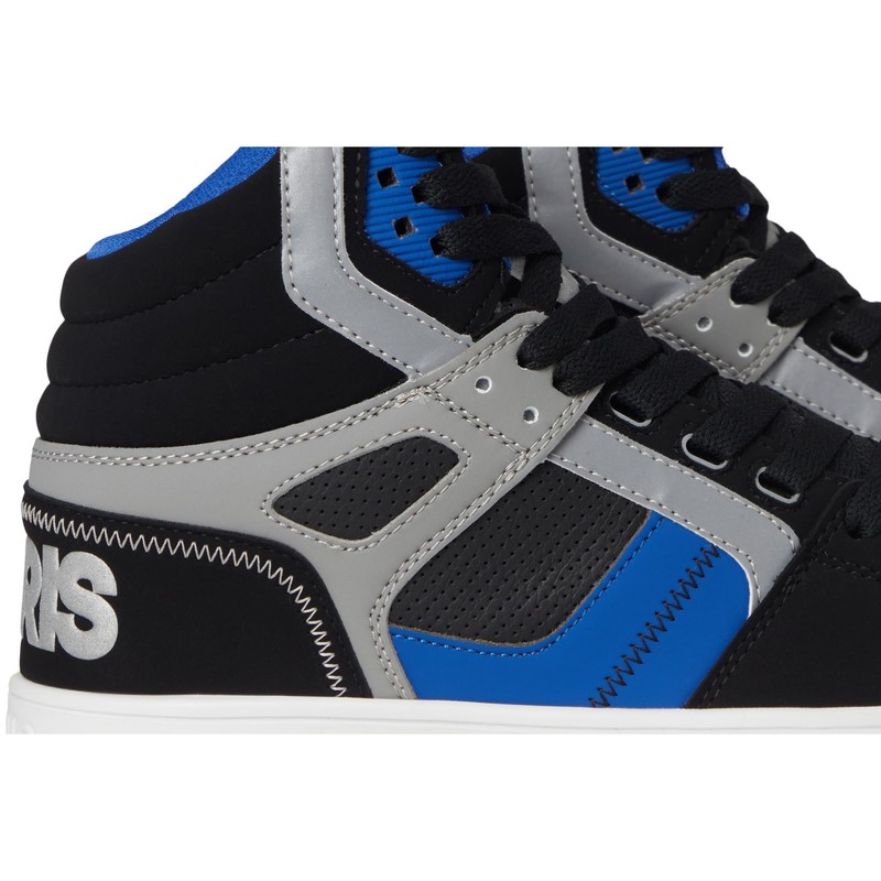 Osiris Men's Clone Skate Shoe, Black/Blue/Grey, 11