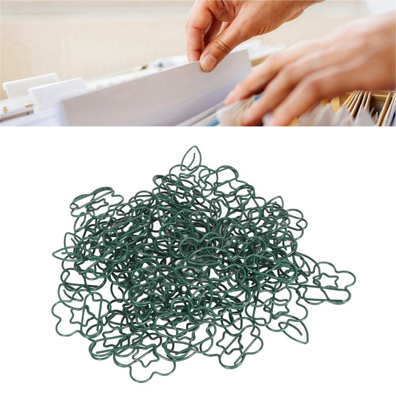 90pcs Metal Paper Clips Creatively Cute Paper Clips Small Portable