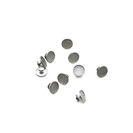 100 piezas Sino Dental Ortodoncia Botones Lingual Bondable Base de malla redonda, 10 unidades/paquete
