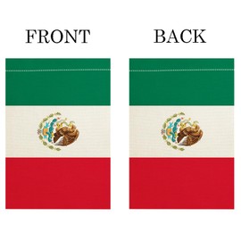 Bandera mexicana de jardín de México, bandera de decoración de jardín, banderas para interiores y exteriores, banderas de desfile de celebración, celebración de aniversario, día del campo, tela de