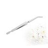 Gatuida Professional Silver Nail Art Tweezers Multifunctional Sculpture Clip Tool