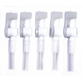 Lifevv Innovative Catheter Valve - Urine Drainage Catheter Valves, Comfortable Easy to Use Lever Tap with Smooth Edges and Tubing (5 Pack)