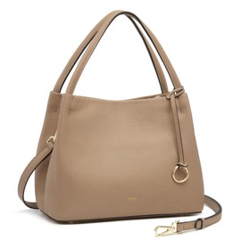 Kattee Leather Purses for Women, Crossbody Bags for Women Trendy 2025, Top Handle Handbags Satchel Bags with Adjustable Strap, Tan