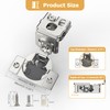 Furniware 2 Pack 1-1/2 Inch Overlay Soft Close Hinges for
